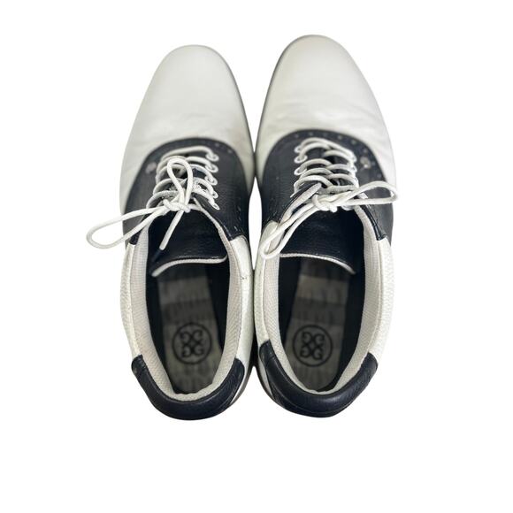 G/FORE Men's Saddle Gallivanter Golf Shoes Size 13 White & Navy Preppy - Picture 5 of 8